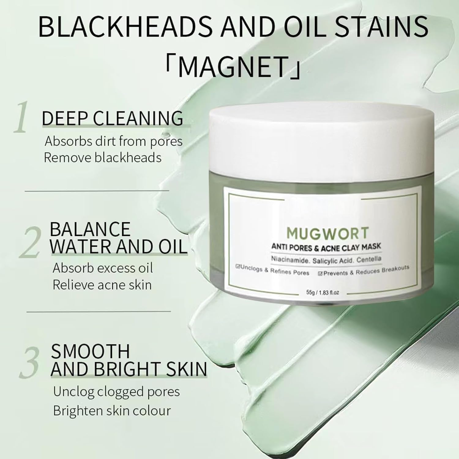 Masque Visage Avec Argile, Nettoyage Masque Hydratant Visage, Masque De Boue Aux, Masques Visage Spa, Masques De Beauté À L'Argile, Face Clay Mask, Masque Pour Le Visage Pour Nettoyer En Profondeur