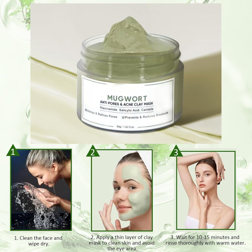 Masque Visage Avec Argile, Nettoyage Masque Hydratant Visage, Masque De Boue Aux, Masques Visage Spa, Masques De Beauté À L'Argile, Face Clay Mask, Masque Pour Le Visage Pour Nettoyer En Profondeur
